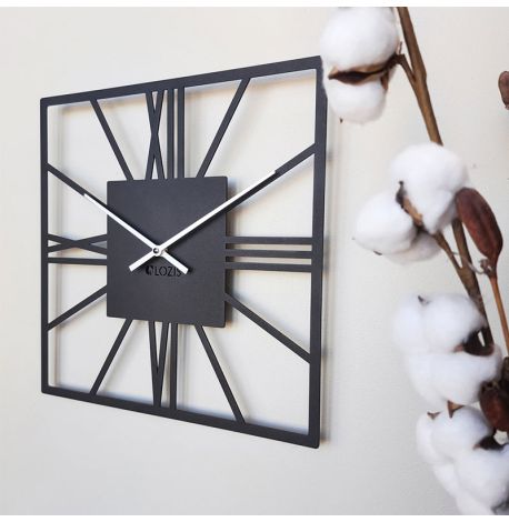 Настінний годинник New York Black (чорний), 35х35 см