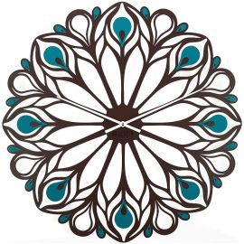 Настенные часы Peacock Feather