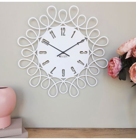 Настенные часы Romantic (белые), 50 см