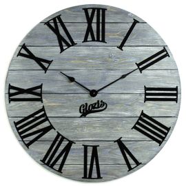 Настінний годинник з дерева Glozis Kansas Graphite, 60 см