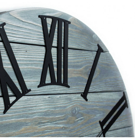 Настенные часы из дерева Glozis Kansas Graphite, 60 см