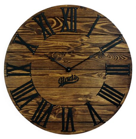 Настенные часы из дерева Glozis Kansas Mokko, 60 см