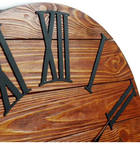 Настенные часы из дерева Glozis Kansas Rust, 60 см