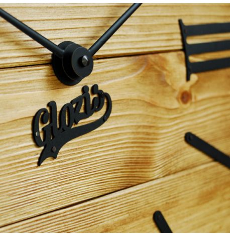 Настенные часы из дерева Glozis Nevada Gold, 40 см