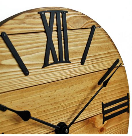 Настенные часы из дерева Glozis Nevada Gold, 40 см