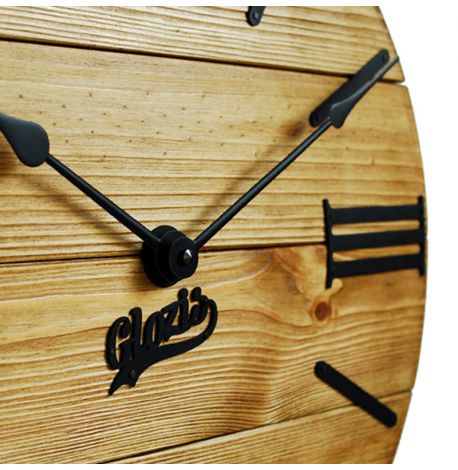 Настенные часы из дерева Glozis Nevada Gold, 40 см