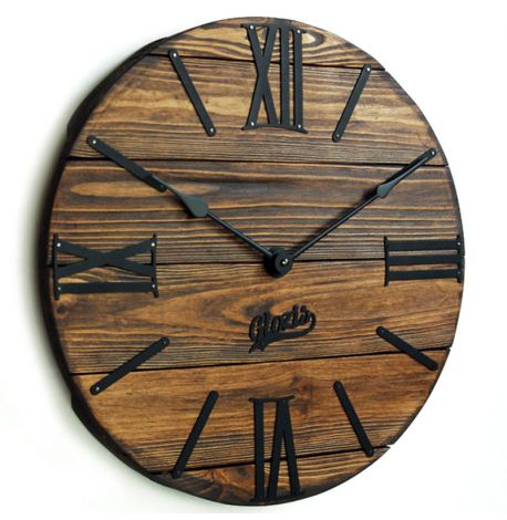 Настенные часы из дерева Glozis Nevada Mokko, 40 см