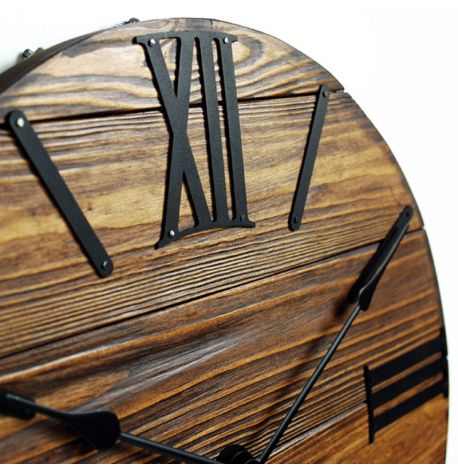 Настенные часы из дерева Glozis Nevada Mokko, 40 см