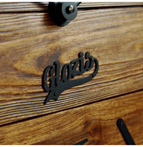 Настенные часы из дерева Glozis Nevada Mokko, 40 см