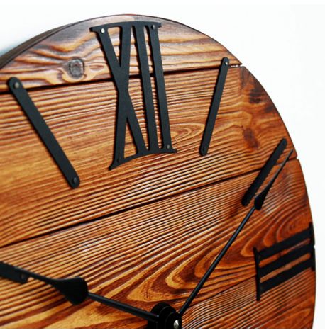 Настенные часы из дерева Glozis Nevada Rust, 40 см