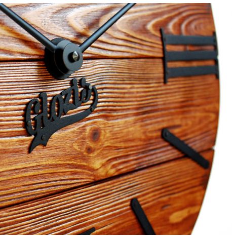 Настенные часы из дерева Glozis Nevada Rust, 40 см