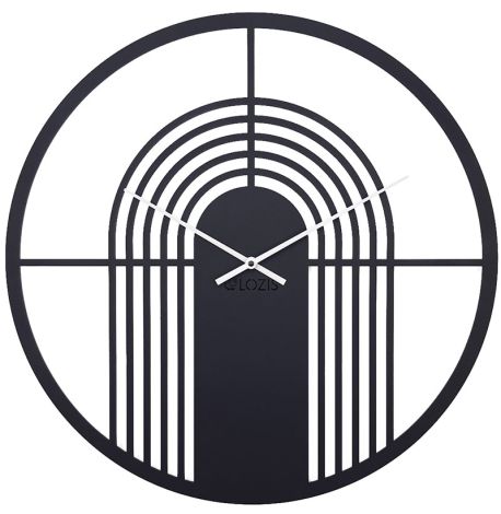 Настінний годинник Arch Black (чорний), 50 см