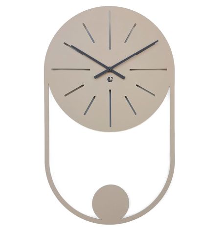 Настінний годинник Balance Beige (бежевий), 50х30 см