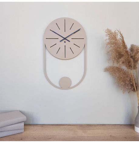 Настінний годинник Balance Beige (бежевий), 50х30 см