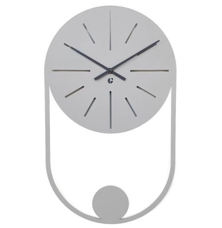 Настенные часы Balance Gray (серые), 50х30 см