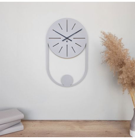 Настенные часы Balance Gray (серые), 50х30 см