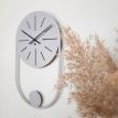 Настенные часы Balance Gray (серые), 50х30 см
