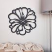 Настінний годинник Flower (чорний), 48 см