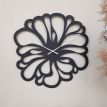 Настінний годинник Flower (чорний), 48 см