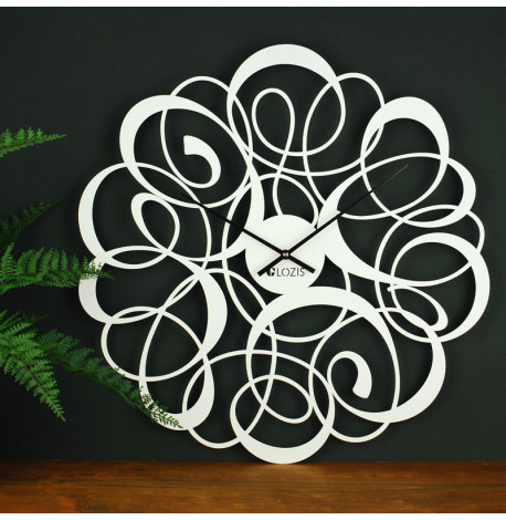 Настінний годинник Freya White (білий), 50 см