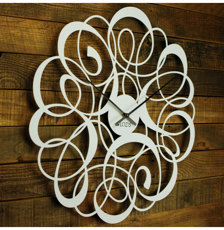 Настінний годинник Freya White (білий), 50 см