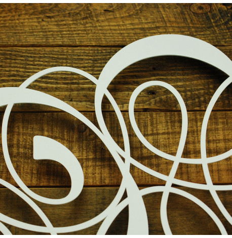 Настінний годинник Freya White (білий), 50 см