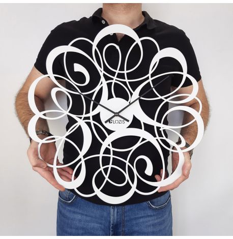 Настінний годинник Freya White (білий), 50 см