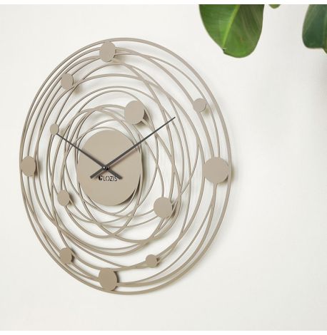 Настенные часы Solar Beige (бежевые), 50 см