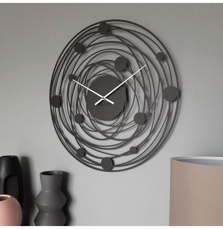 Настенные часы Solar Black (черные), 50 см