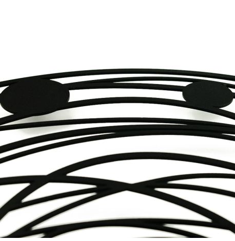 Настенные часы Solar Black (черные), 50 см