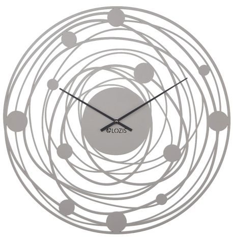 Настінний годинник Solar Gray (сірий), 50 см