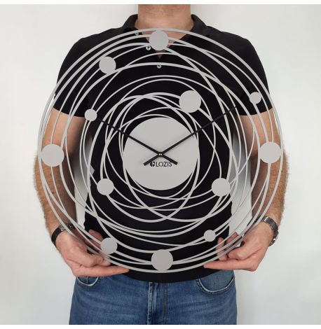 Настінний годинник Solar Gray (сірий), 50 см