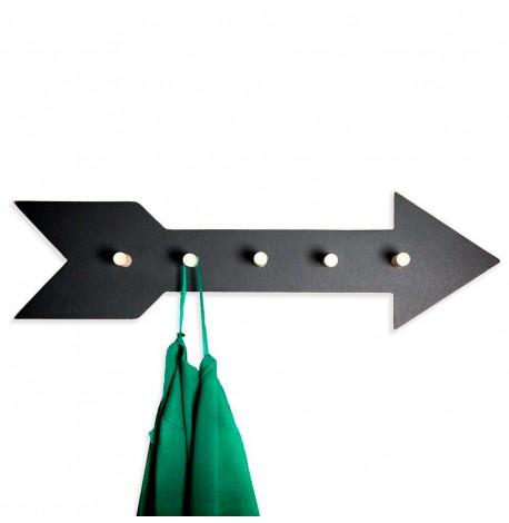 Настінна вішалка для одягу "Стріла" (чорна)