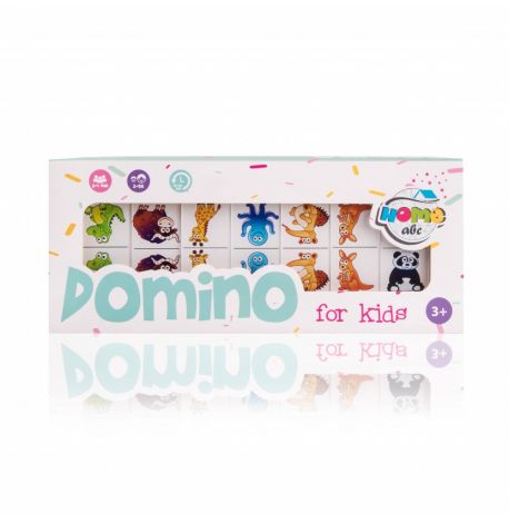 Дитяче Domino Animals white set