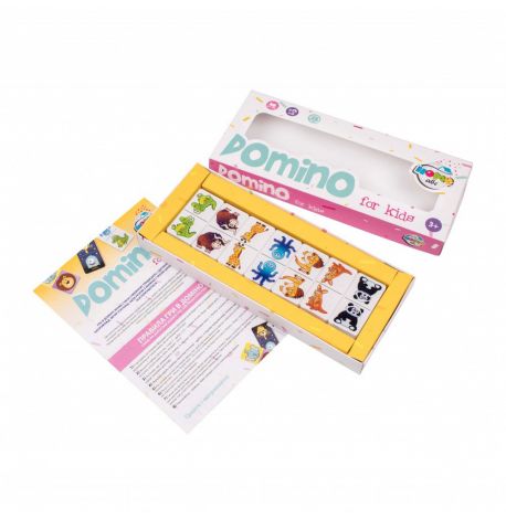 Дитяче Domino Animals white set