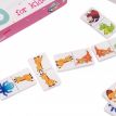 Дитяче Domino Animals white set