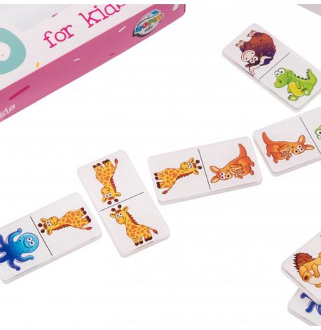 Дитяче Domino Animals white set