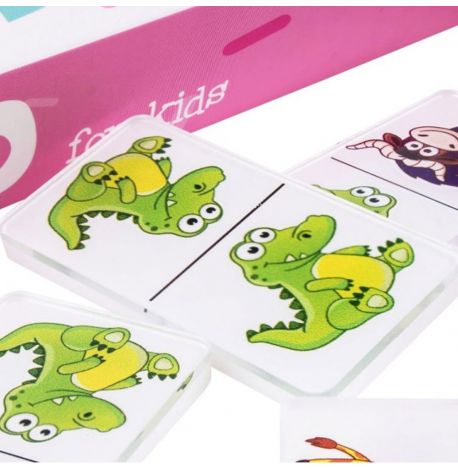 Дитяче Domino Animals white set