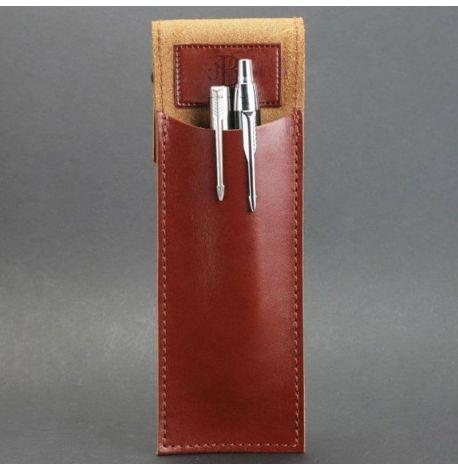 Кожаный чехол для ручек 1.0 (светло-коричневый)