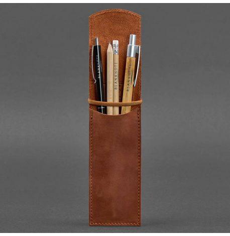 Шкіряний чохол для ручок 1.0 (світло-коричневий) шкіра Crazy Horse