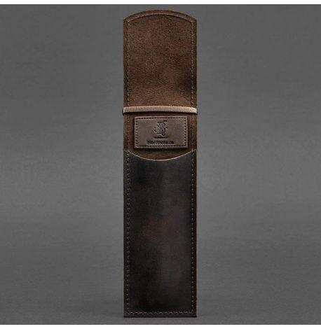 Шкіряний чохол для ручок 1.0 (темно-коричневий) шкіра Crazy Horse