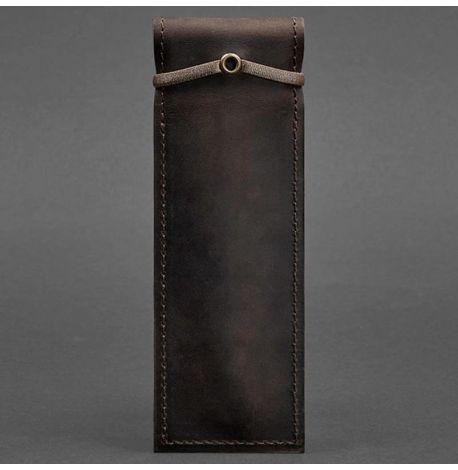 Шкіряний чохол для ручок 1.0 (темно-коричневий) шкіра Crazy Horse