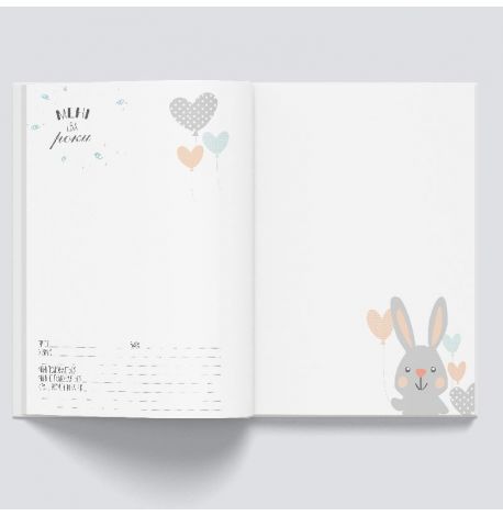 Первый альбом малыша Baby Book розовый (украинский язык)