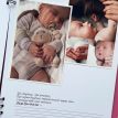 Детский фотоальбом Baby Book «Історія твого дитинства» (ягодный)