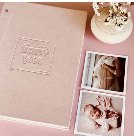 Первый альбом малыша Baby Book розовый (украинский язык)