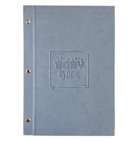 Первый альбом малыша Baby Book серый (русский язык)