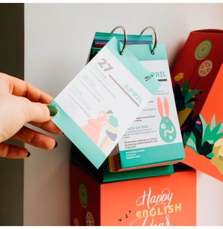 Календар Happy English Year (на кільцях)