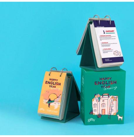 Календар Happy English Year Traveling (на кільцях)