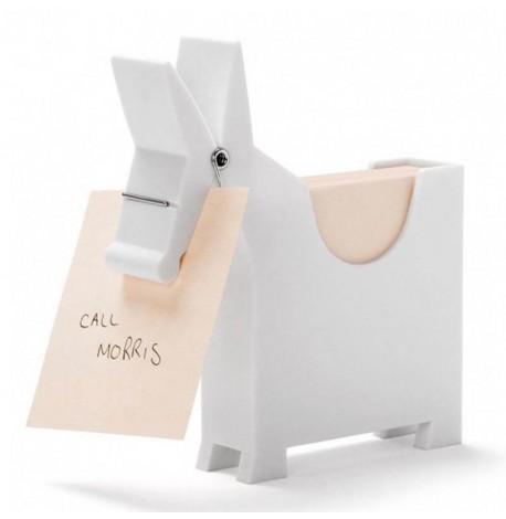 Блок для записів з підставкою Morris Monkey Business (білий)