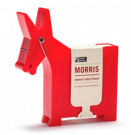 Блок для записей с держателем Morris Monkey Business (красный)